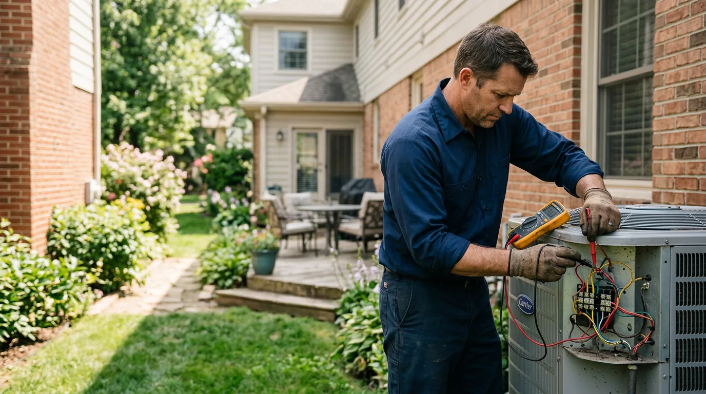 HVAC technician working near Argyle, WI